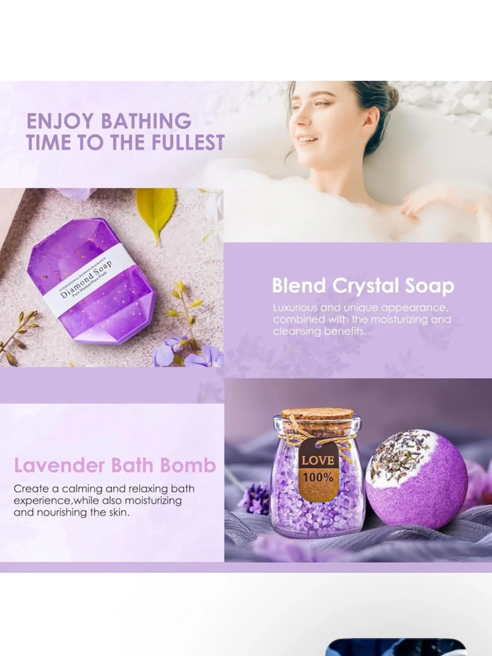 Lavender Marble Gift Box for Special Occasions - Home Party Supplies